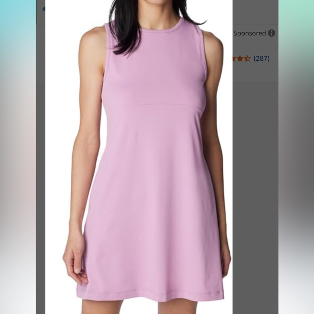 Columbia Pink Sleeveless A-Line Sundress